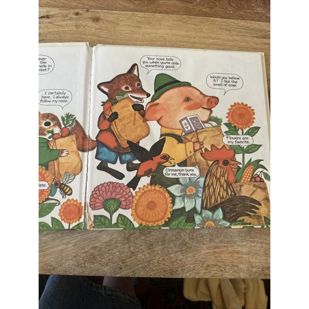 Vtg RARE 1972 Golden Scratch And Sniff Book Max The Nosey Bear Still SMELLS Fun! - Picture 2 of 13